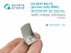 Quinta Studio QR+32048 Pre-war/early WWII US fighter seat belts (with metal buckles) (All kits) 1/32